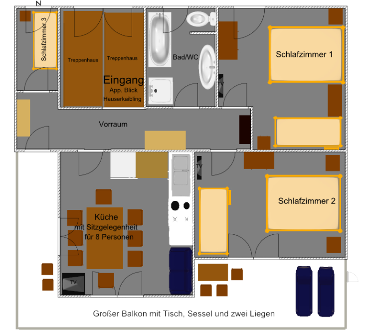 Appartement „Blick-Hauser-Kaibling“ grundriss